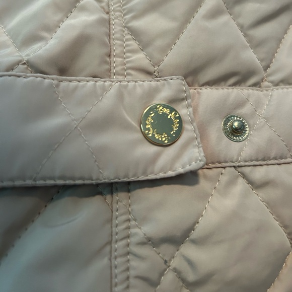 Lily Pulitzer Quilted Vest Small Tan Button Up Zipper Multiple Pockets - Picture 2 of 16